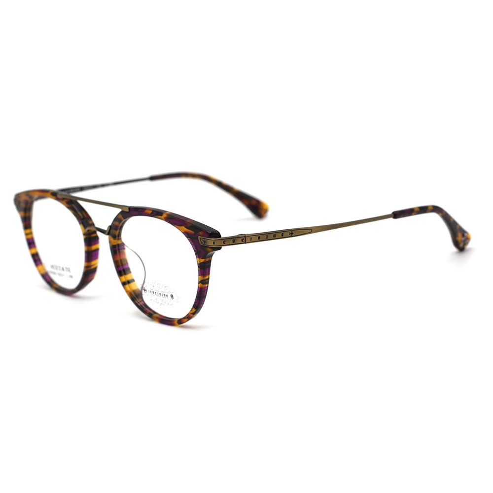 Violet Magnolia with Brushed Gold