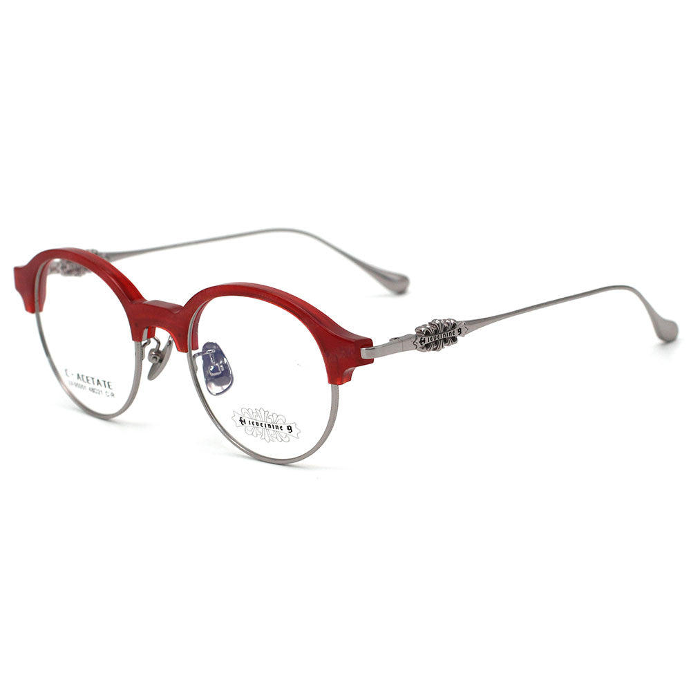 Hibiscus Crystal with Polished Silver