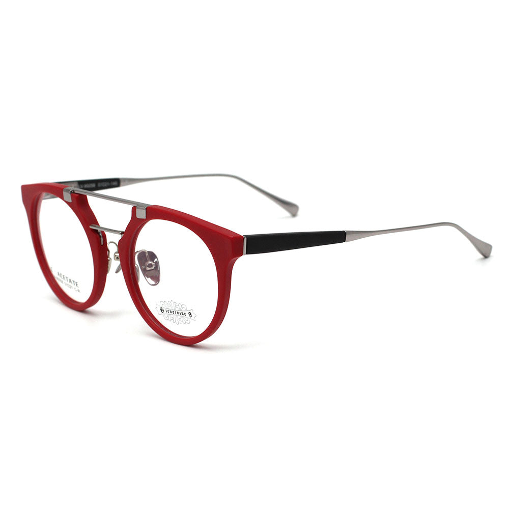 Raspberry Matte with Polished Silver