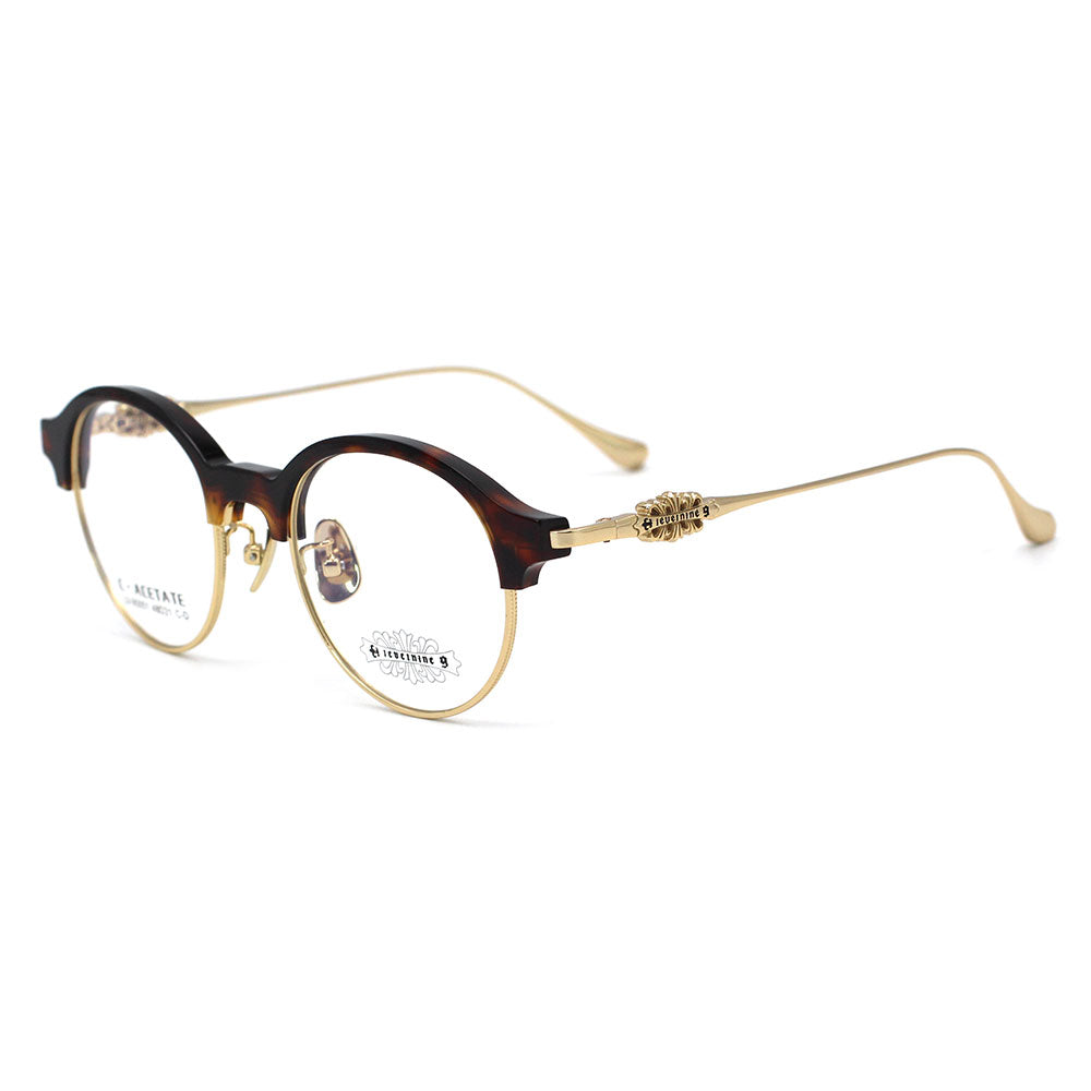 Whiskey Tortoise with Polished Gold