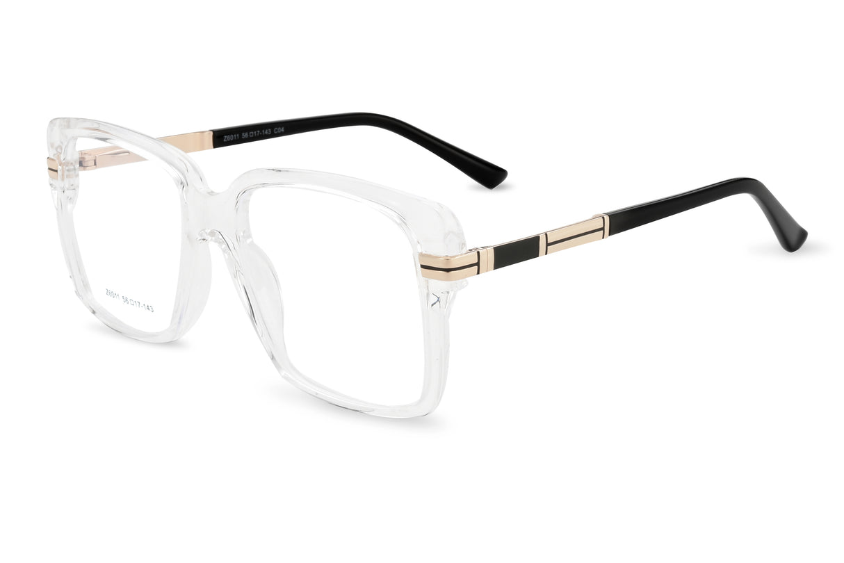 Crystal Clear with Polished Gold