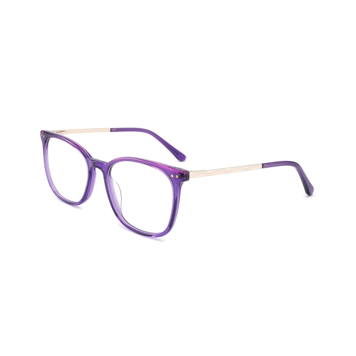 Crystal Pink Purple with Polished Gold