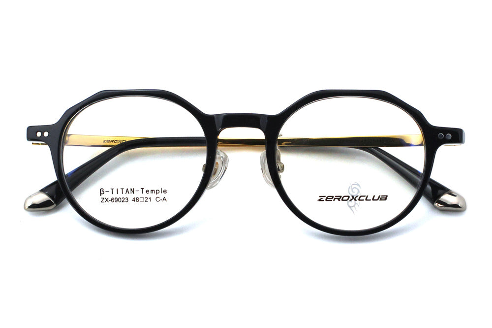 Jet black with Polished Gold