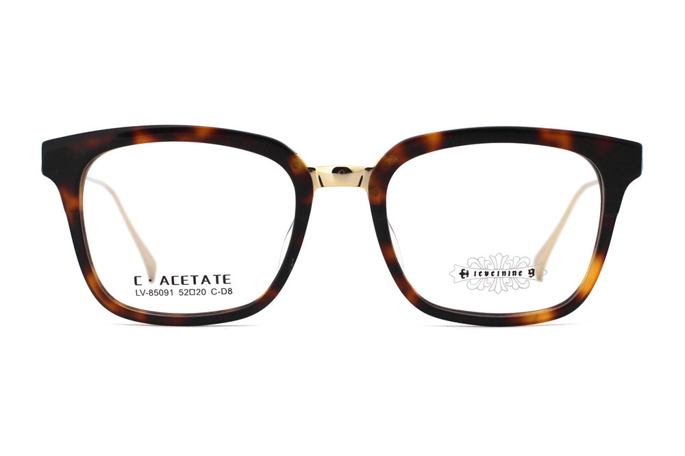 Woodgrain Tortoise with Polished Gold