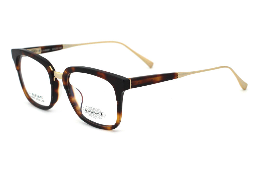 Woodgrain Tortoise with Polished Gold