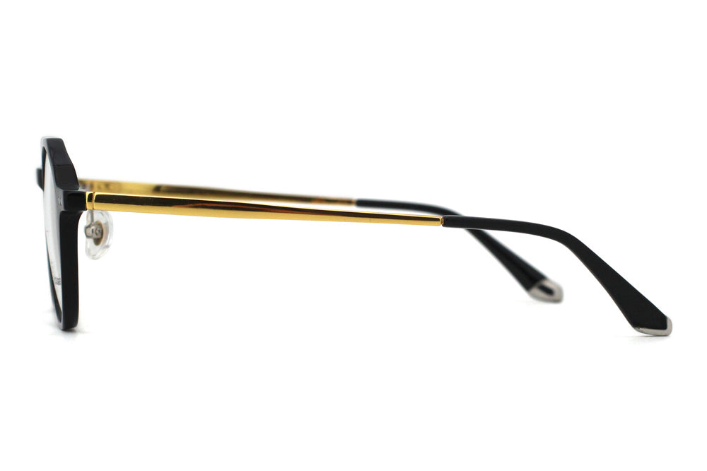 Jet black with Polished Gold