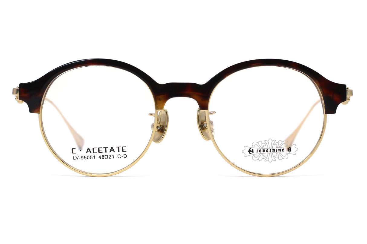 Whiskey Tortoise with Polished Gold