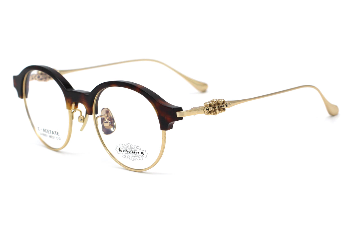 Whiskey Tortoise with Polished Gold