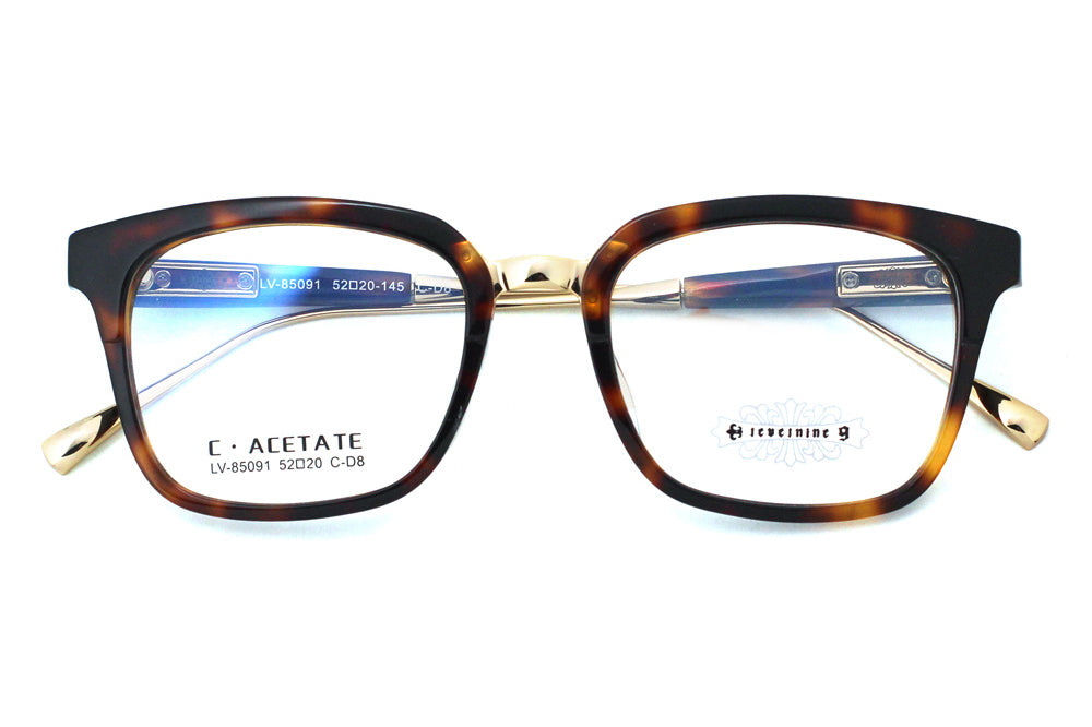 Woodgrain Tortoise with Polished Gold