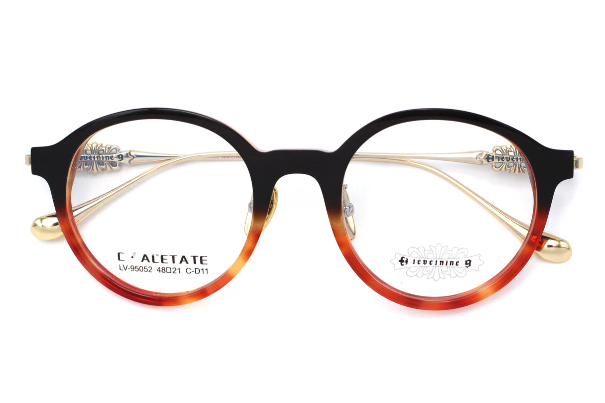 Whiskey Tortoise Faded with Polished Gold