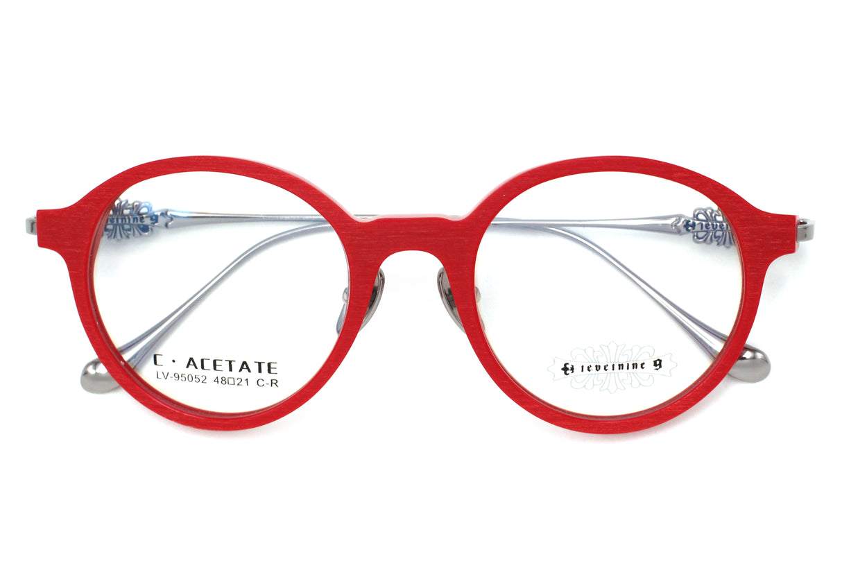 Raspberry Matte with Polished Silver