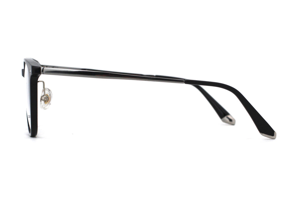 Jet Black with Polished Silver