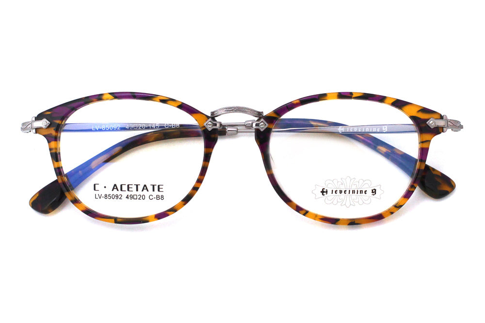 Violet Magnolia with Polished Silver