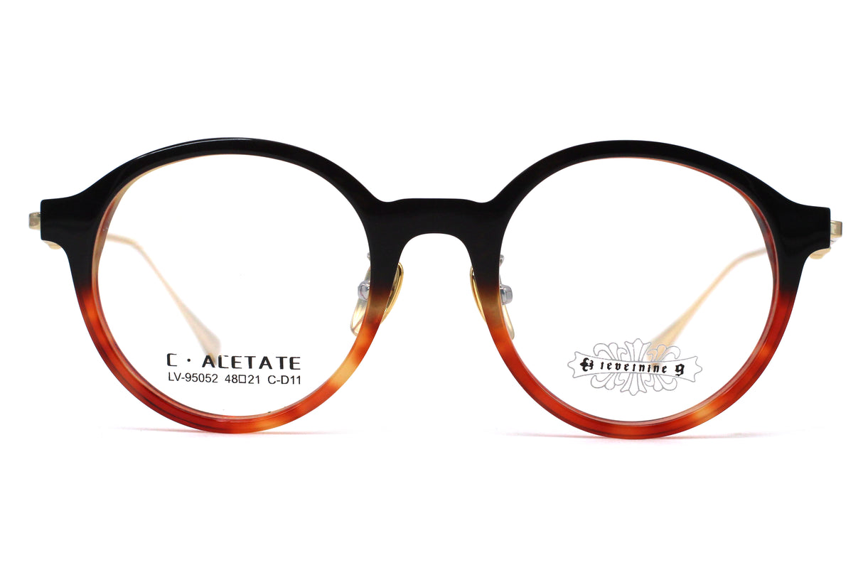 Whiskey Tortoise Faded with Polished Gold