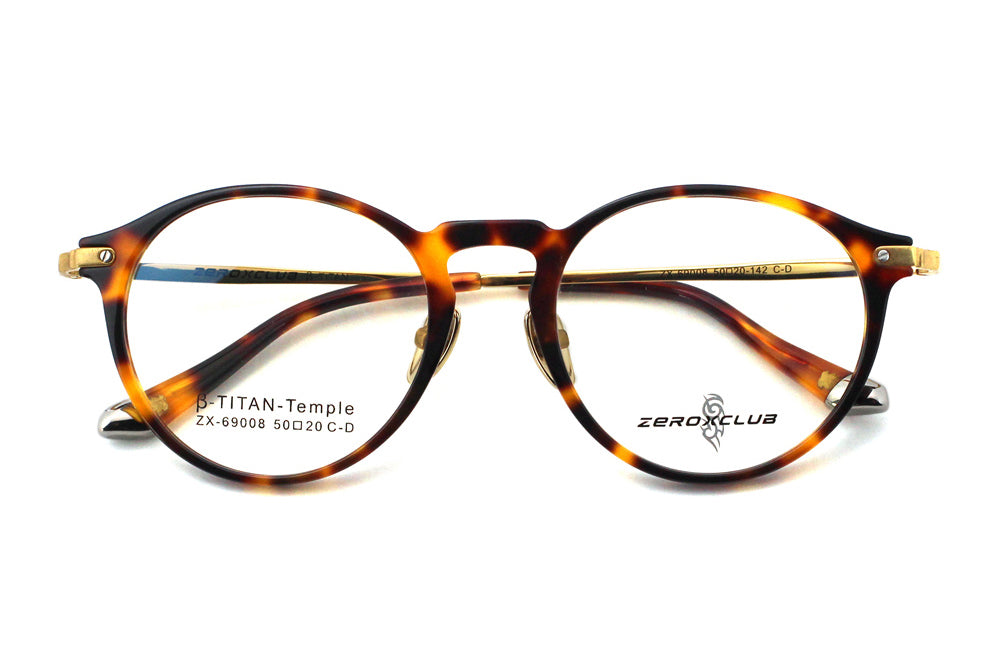 Woodgrain Tortoise with Polished Gold