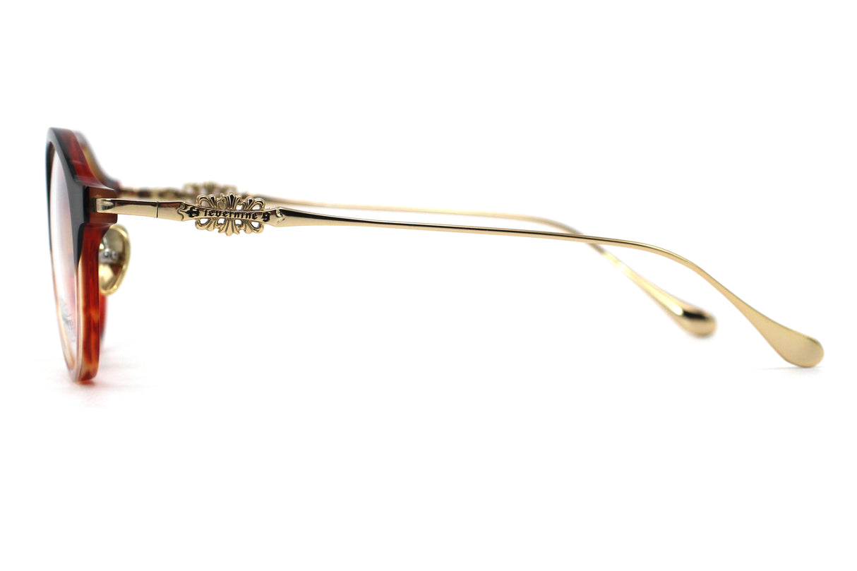 Whiskey Tortoise Faded with Polished Gold