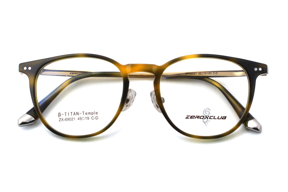 Woodgrain Tortoise with Polished Gold