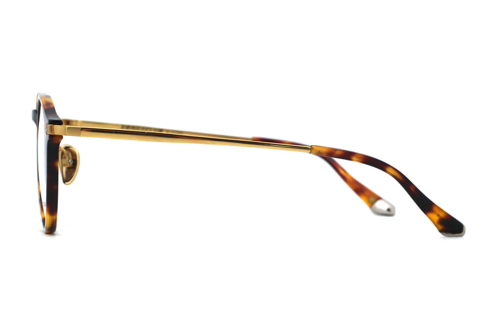 Woodgrain Tortoise with Polished Gold