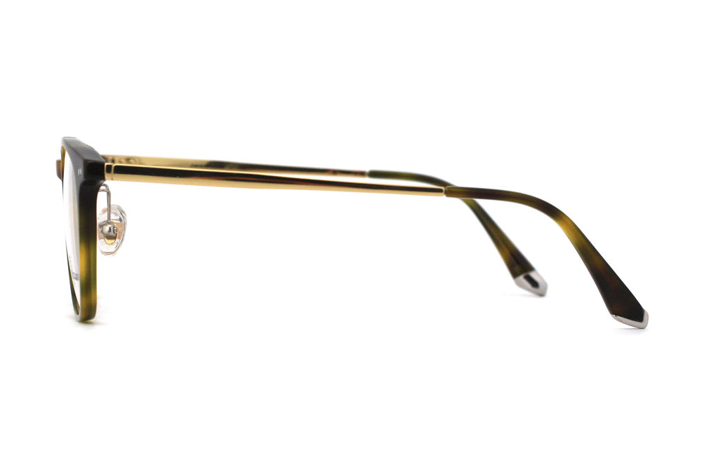 Woodgrain Tortoise with Polished Gold