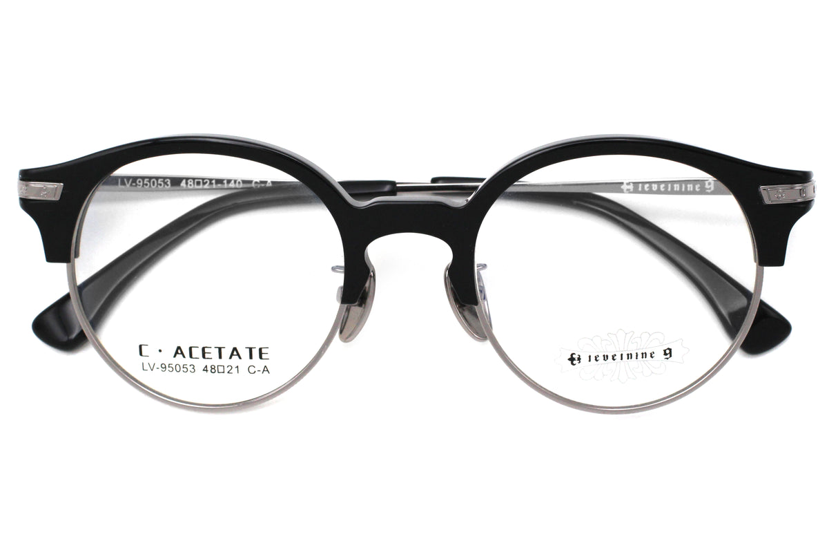 Jet Black with Polished Silver