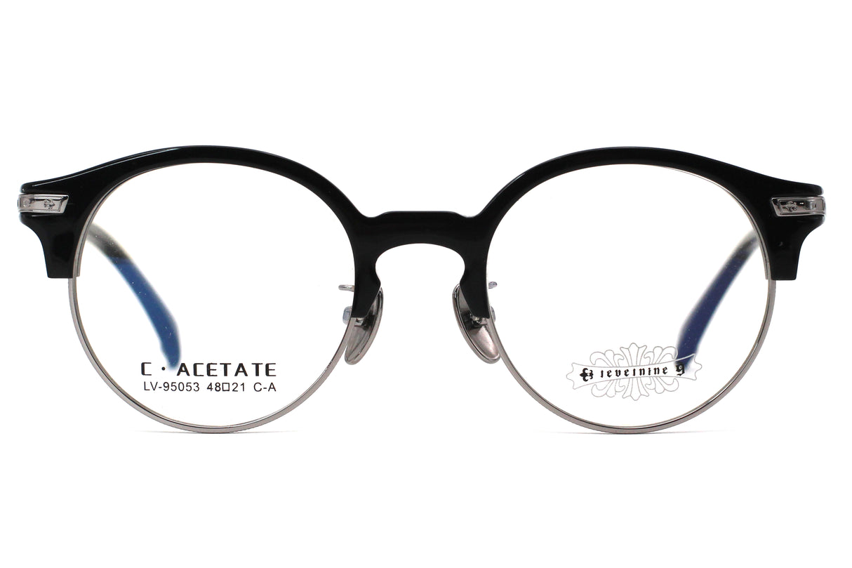 Jet Black with Polished Silver