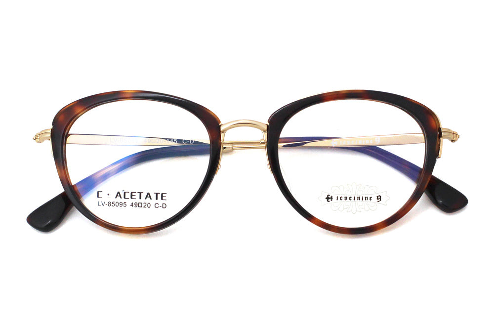 Woodgrain Tortoise with Polished Gold