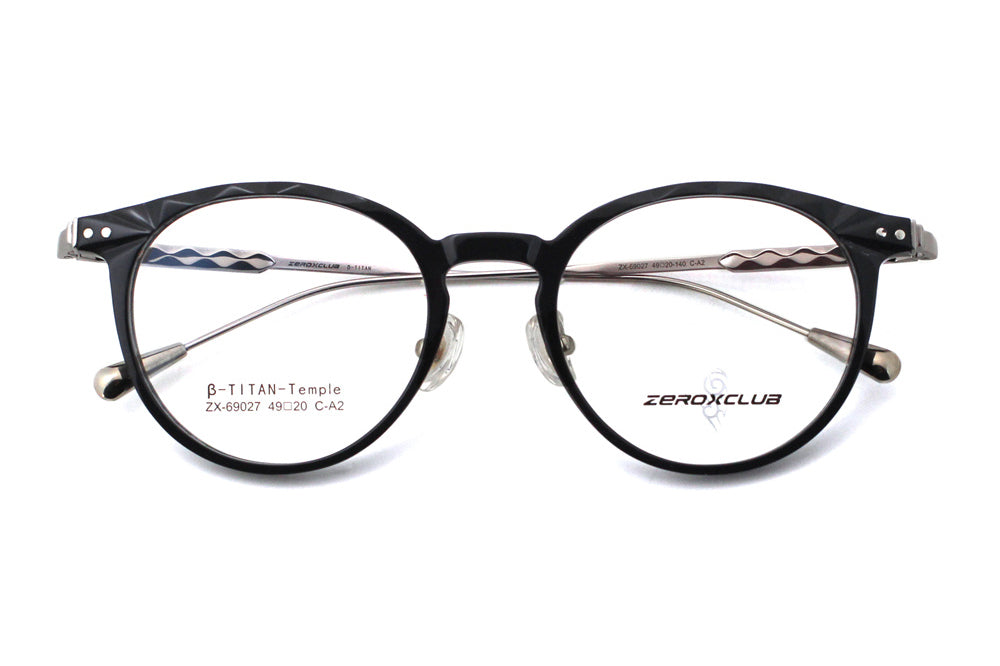 Jet Black with Polished Silver