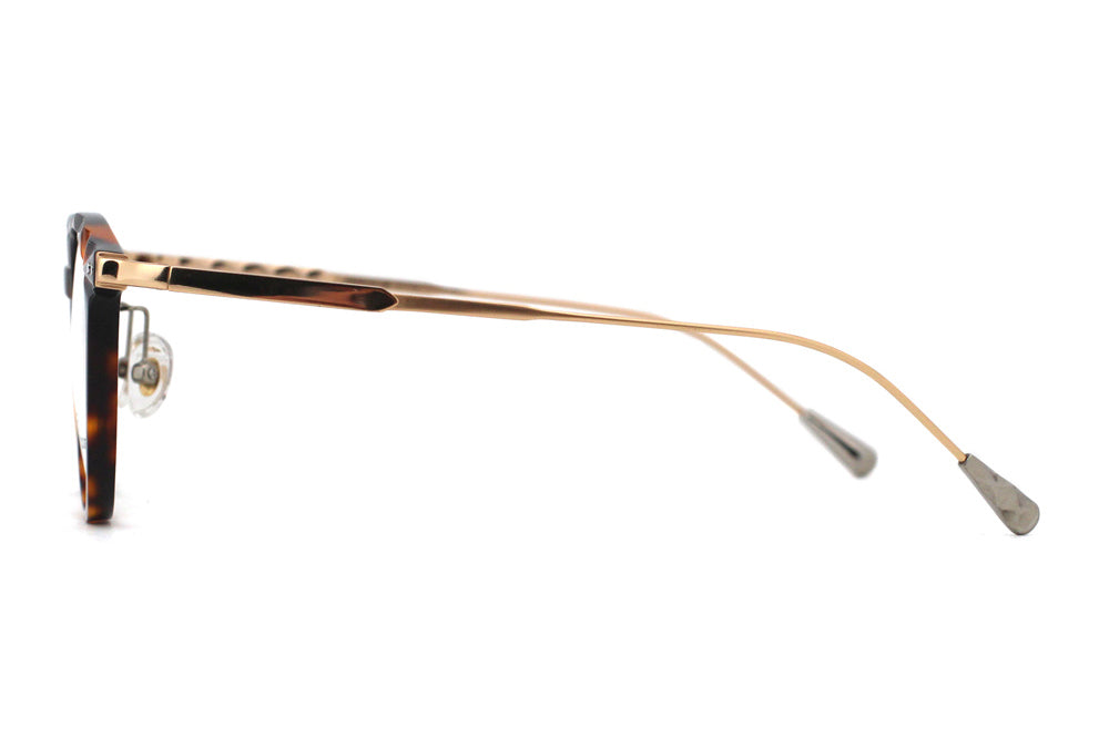 Woodgrain Tortoise with Polished Gold