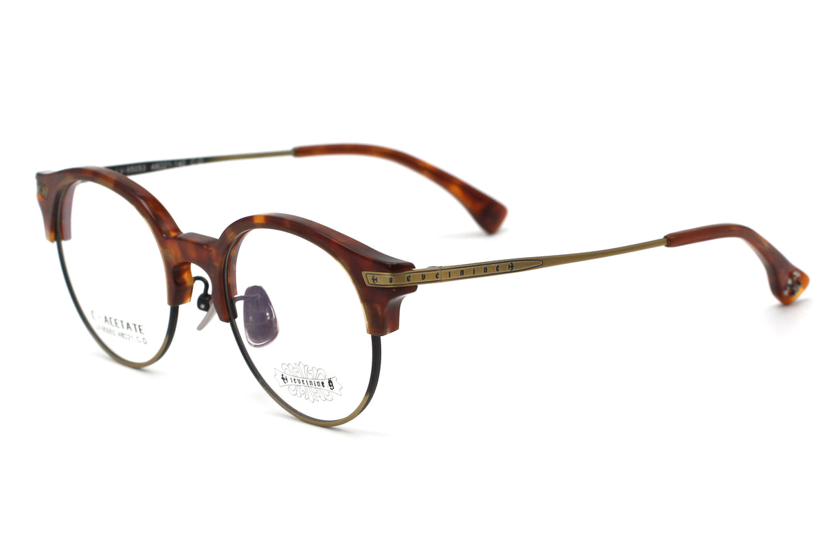 Woodgrain Tortoise with Polished Gold