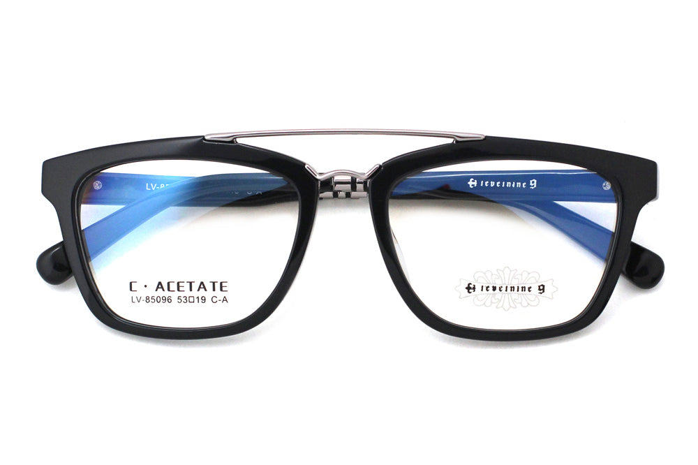 Jet Black with Polished Silver