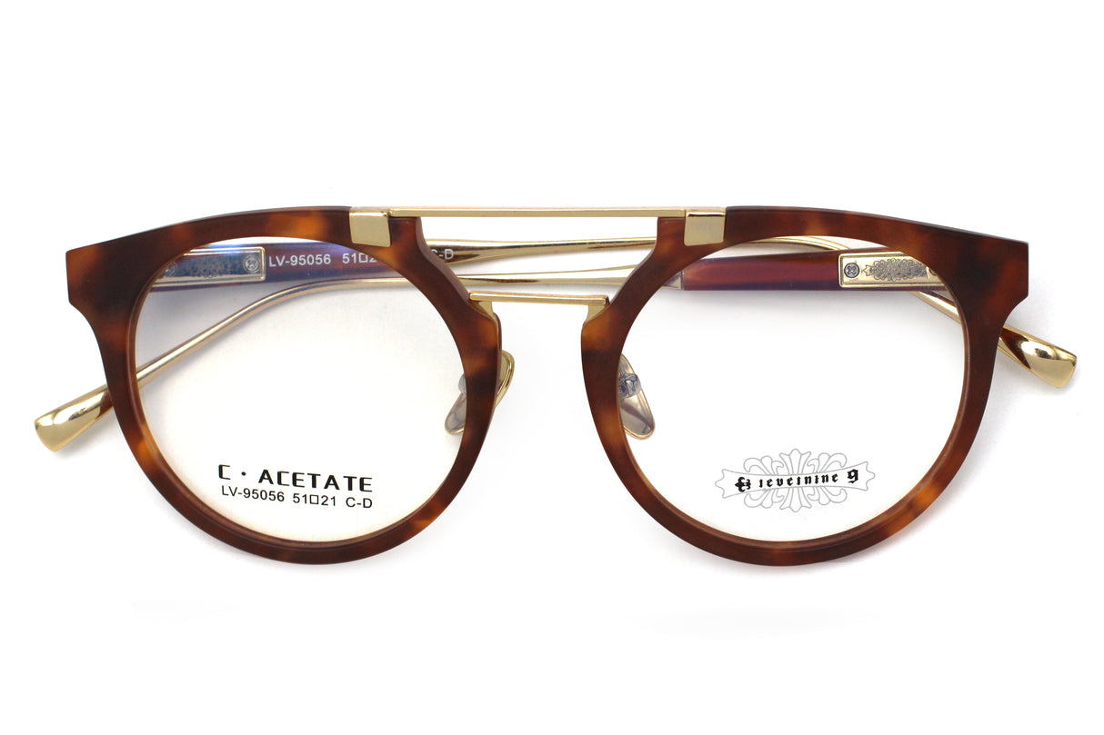 Whiskey Tortoise with Polished Gold