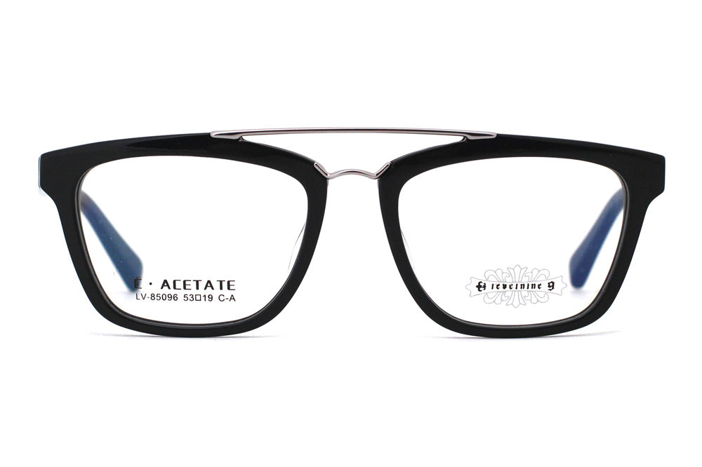 Jet Black with Polished Silver