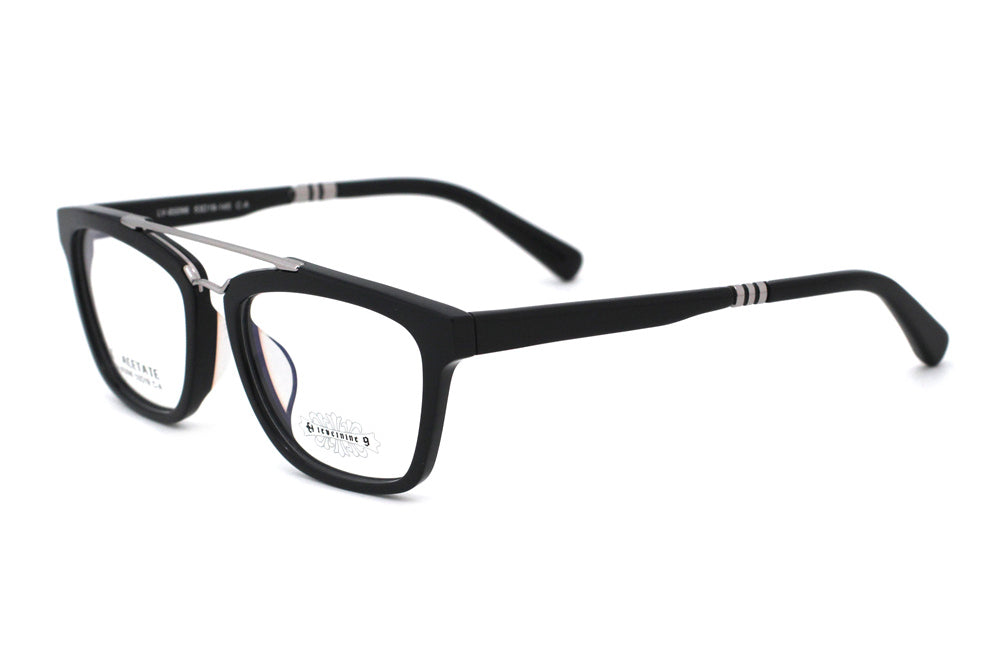 Jet Black with Polished Silver