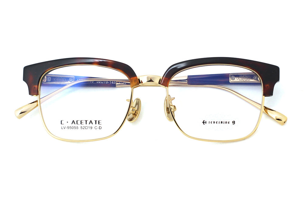 Whiskey Tortoise with Polished Gold