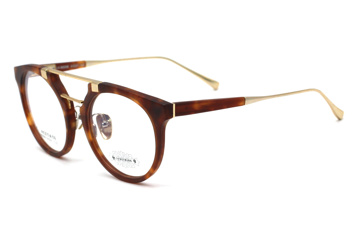 Whiskey Tortoise with Polished Gold