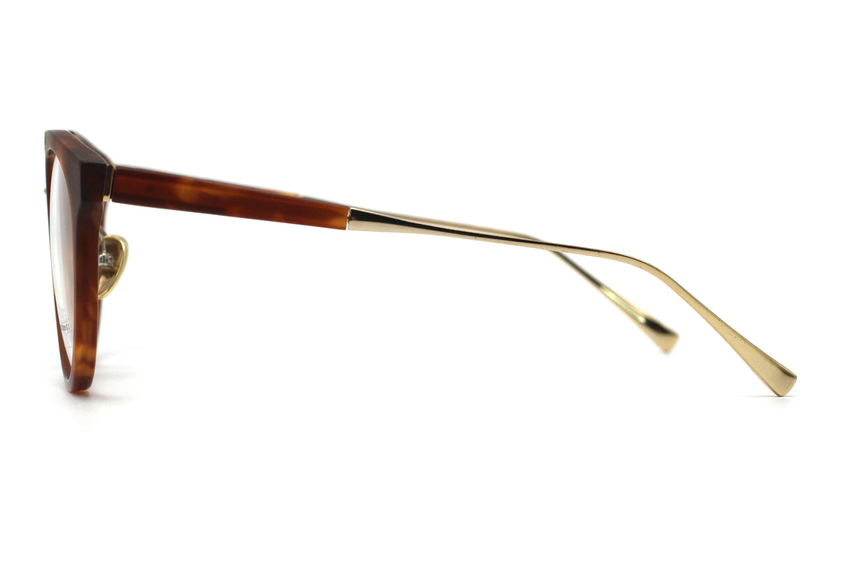 Whiskey Tortoise with Polished Gold