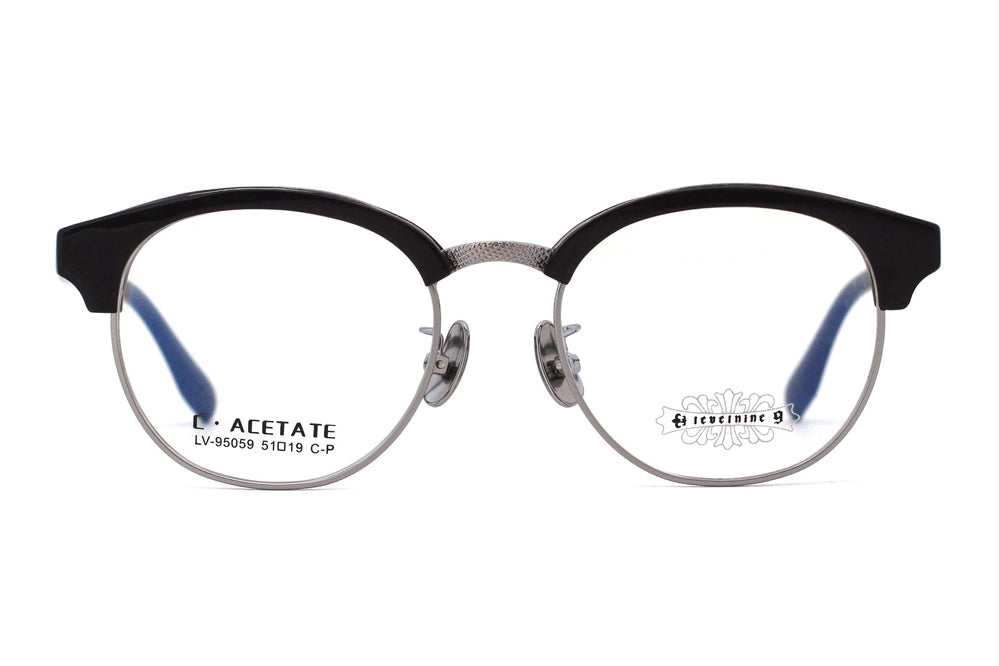 Jet Black with Polished Silver