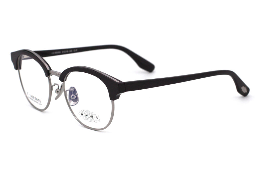 Jet Black with Polished Silver