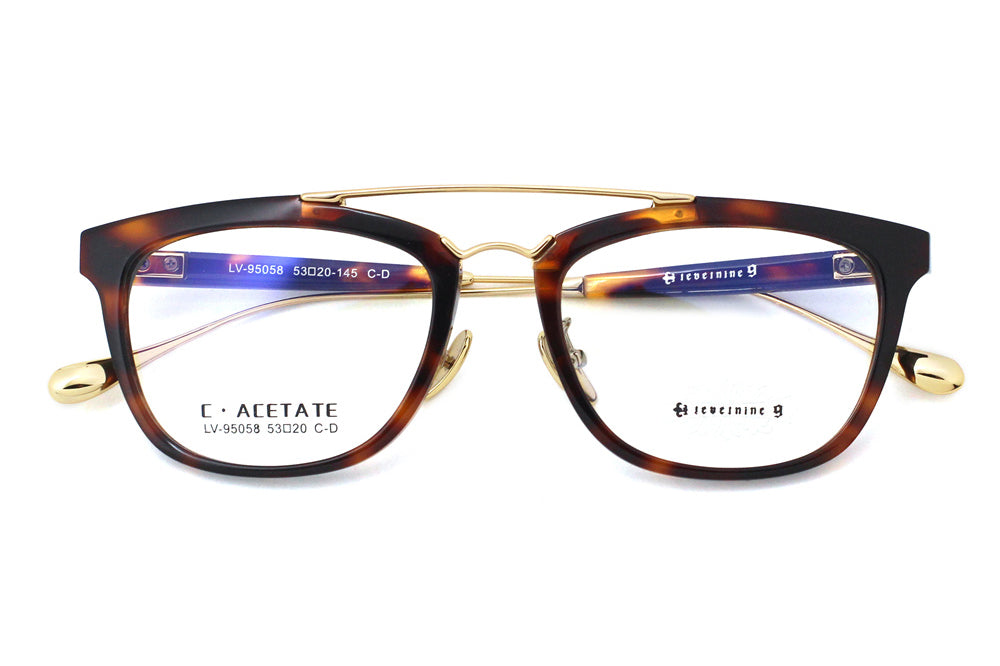 Woodgrain Tortoise with Polished Gold