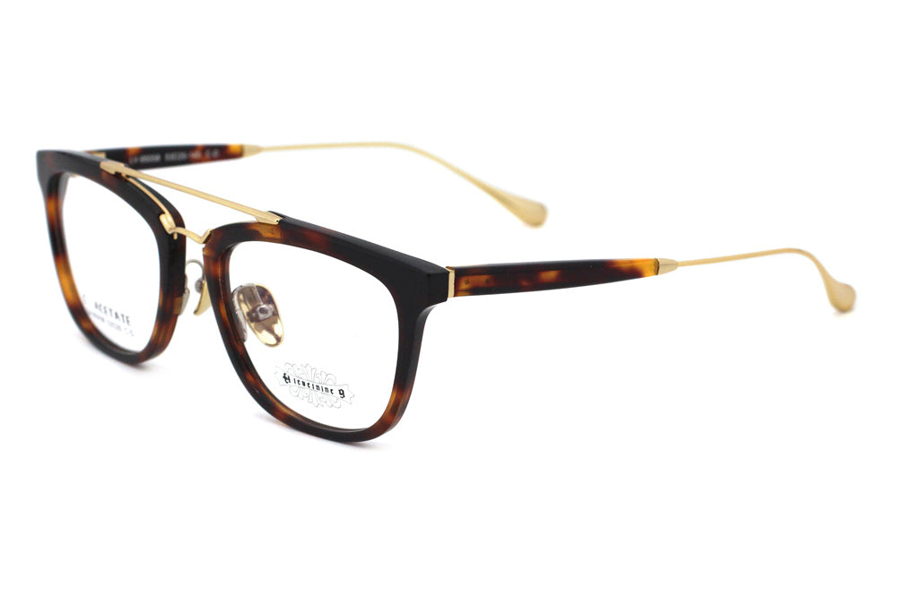 Woodgrain Tortoise with Polished Gold