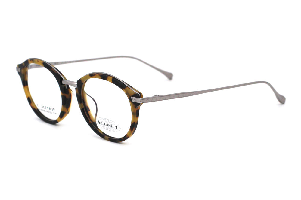 Woodgrain Tortoise with Polished Silver