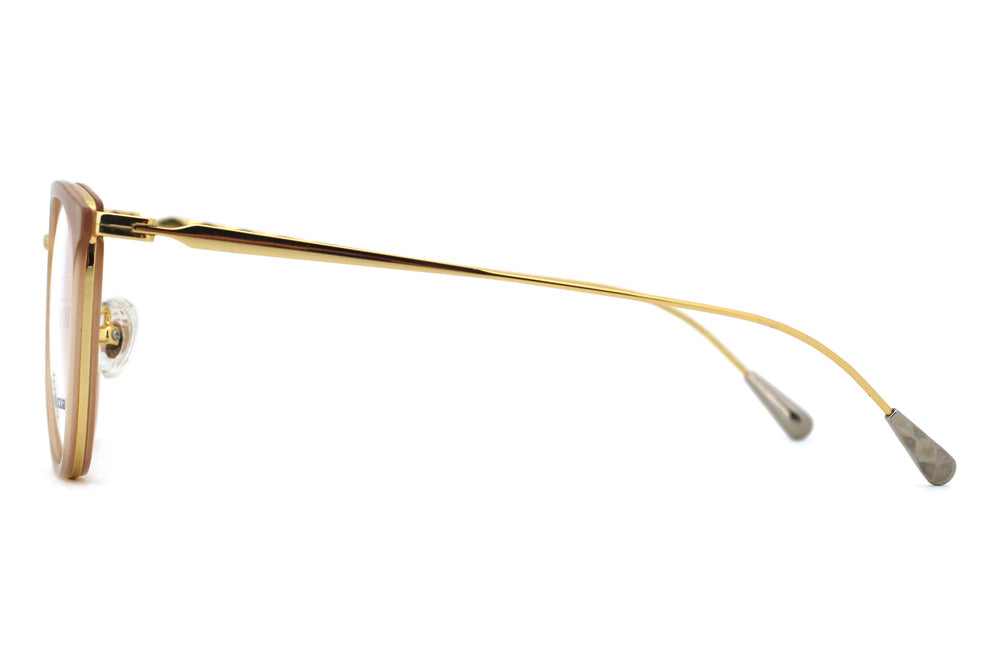 Caramel Crystal with Polished Gold