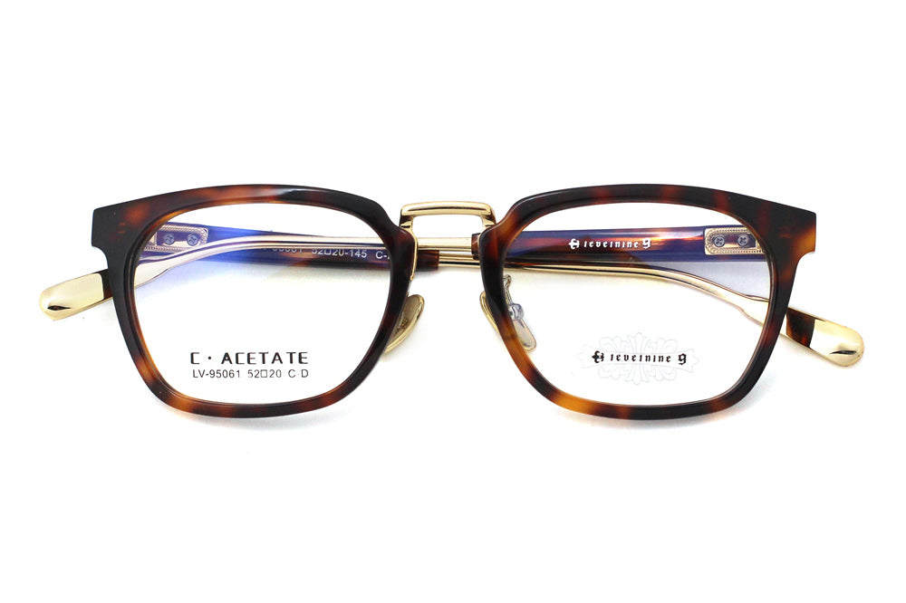 Woodgrain Tortoise with Polished Gold