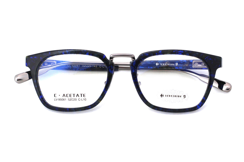 Blue Tortoise with Polished Silver