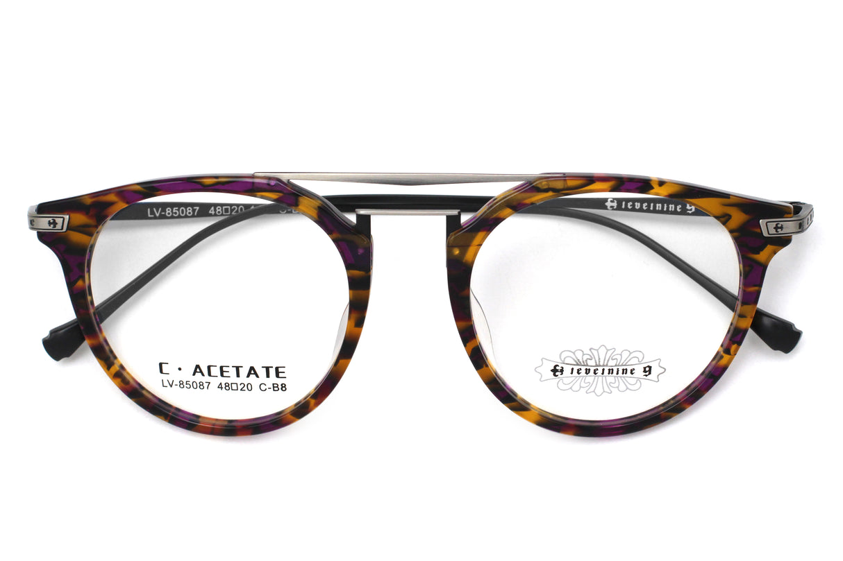 Violet Magnolia with Brushed Ink