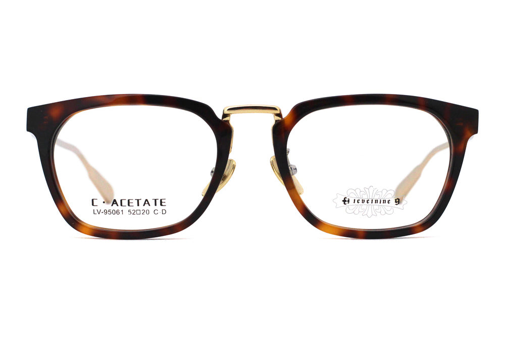 Woodgrain Tortoise with Polished Gold