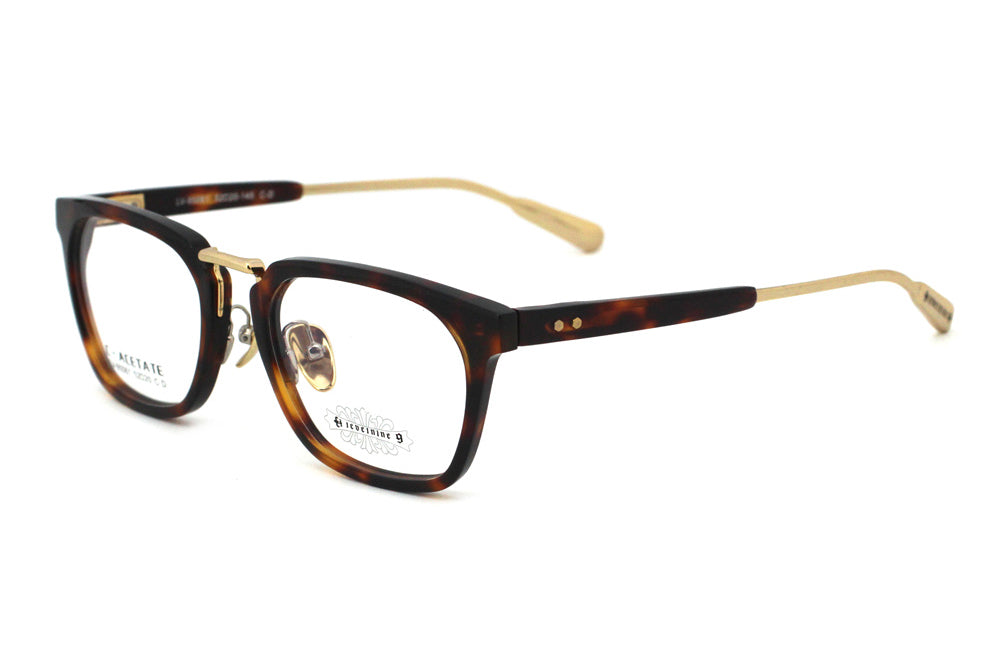 Woodgrain Tortoise with Polished Gold