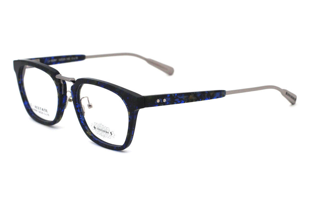 Blue Tortoise with Polished Silver