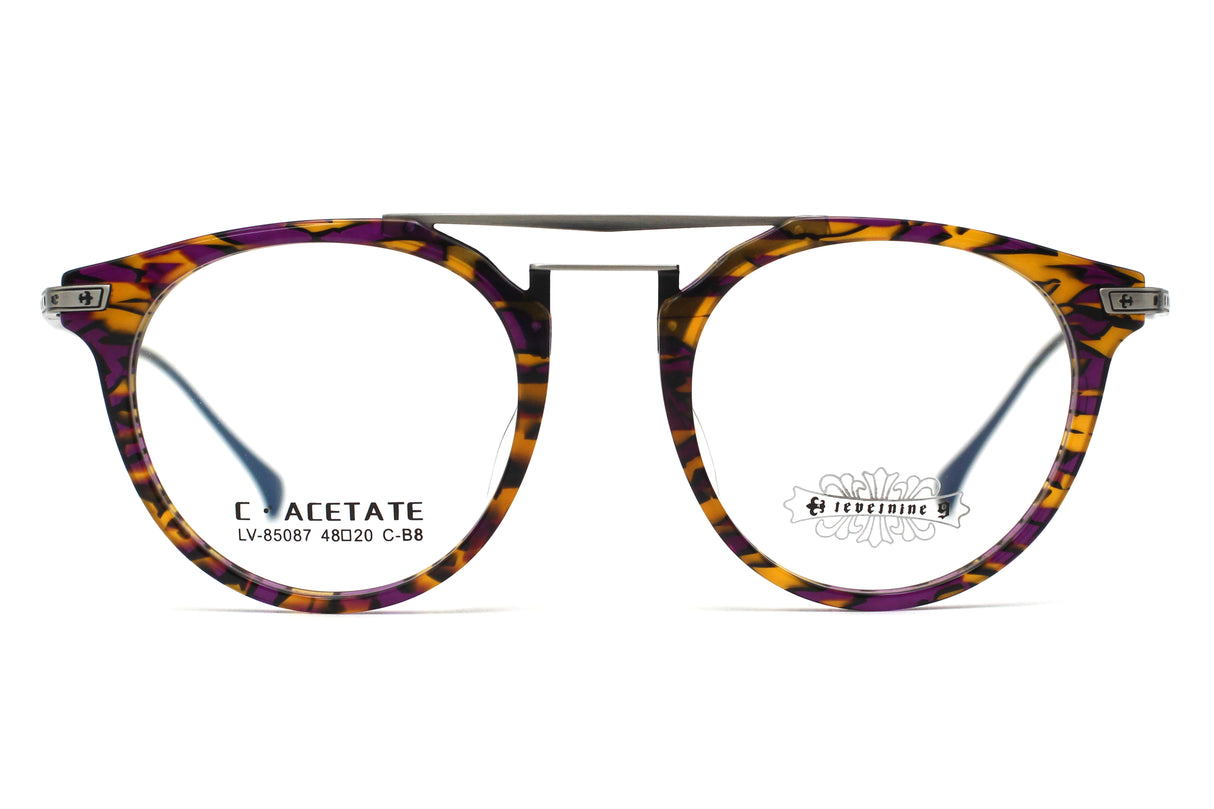 Violet Magnolia with Brushed Ink