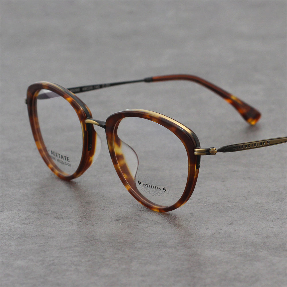 Woodgrain Tortoise with Polished Gold